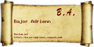 Bajor Adrienn névjegykártya