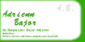 adrienn bajor business card